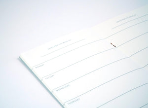 WEEKLY PLANNER - PETROL Kalender Leo la Douce 