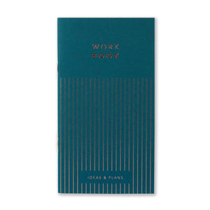 WORK BOOK - PETROL Notizheft Leo la Douce 